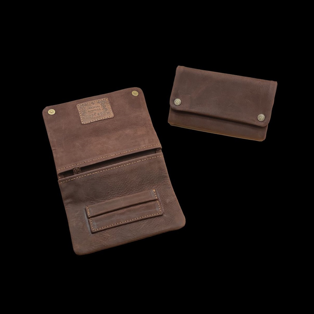Kavatza Tabaktasche TP11-CR Cowboy Deluxe Vegi Tanned Nubuc Cowhide Taupe