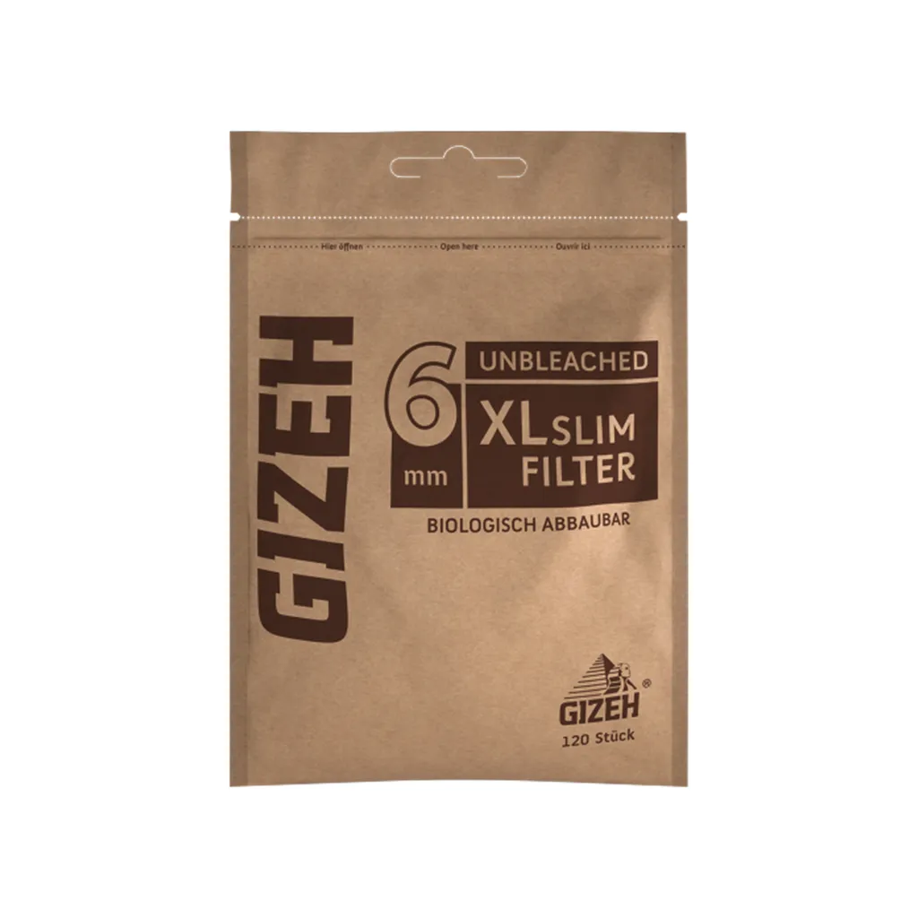[16465151] GIZEH UNBLEACHED XL Slim Filter (Single)