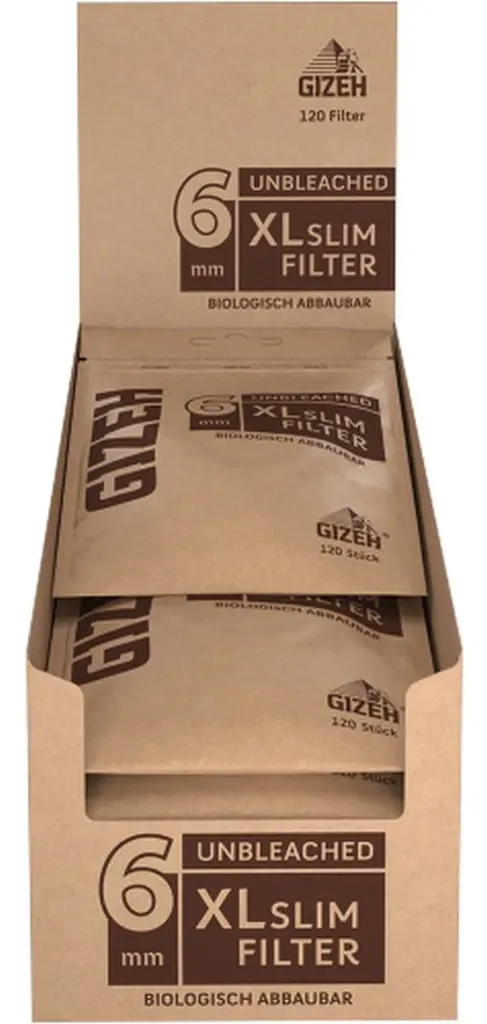 GIZEH UNBLEACHED XL Slim Filter