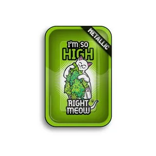 Metal Rolling Tray - High Right Meow (27.5cm x 17.5cm)