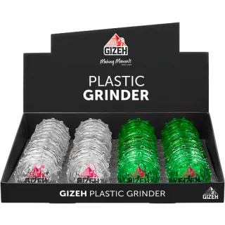[13453513153] GIZEH Plastic Grinder 2-teilig 60mm (Assortiert Box)