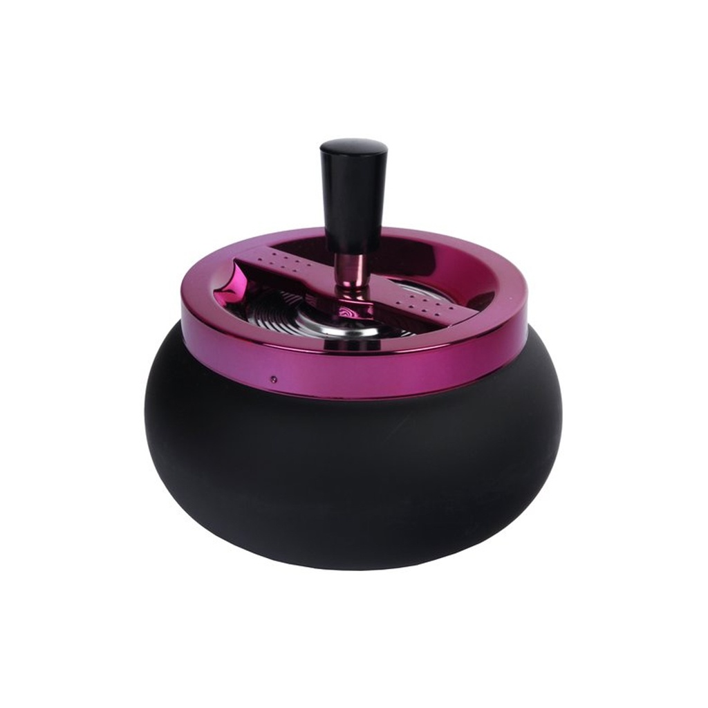 Drehascher mit lila Deckel 13cm