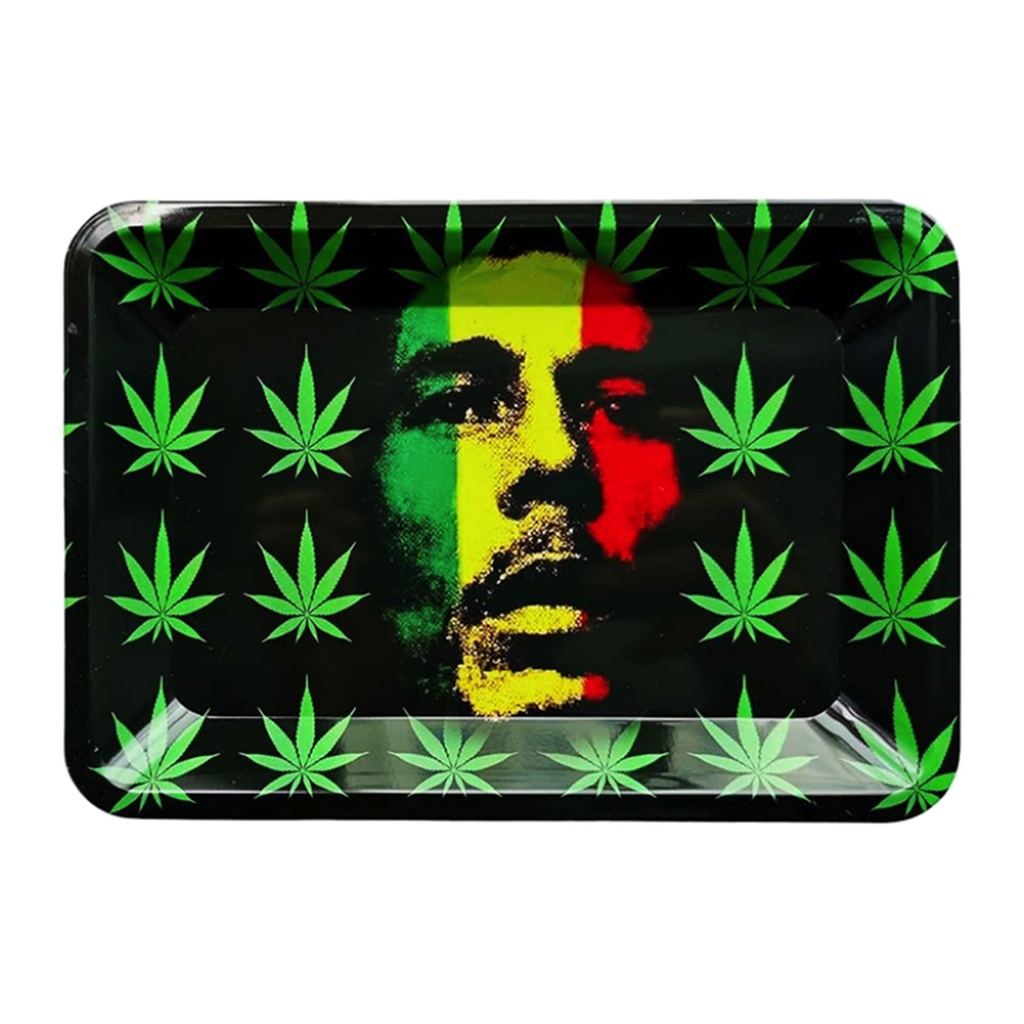 [PS-PARACFBLM9014] Rolling Tray M Bob Marley Leaves 175 x 275mm