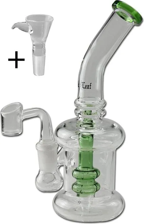 [701456] Black Leaf Perkolator Dab Rig 19.5cm (Green)