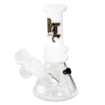 Black Leaf Mini-Bubbler mit Chillum-Stecksystem 15.5cm