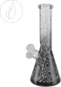Black Leaf Sandblast Ice Bong 25cm