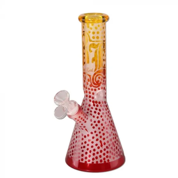 Black Leaf Sandblast Ice Bong 25cm