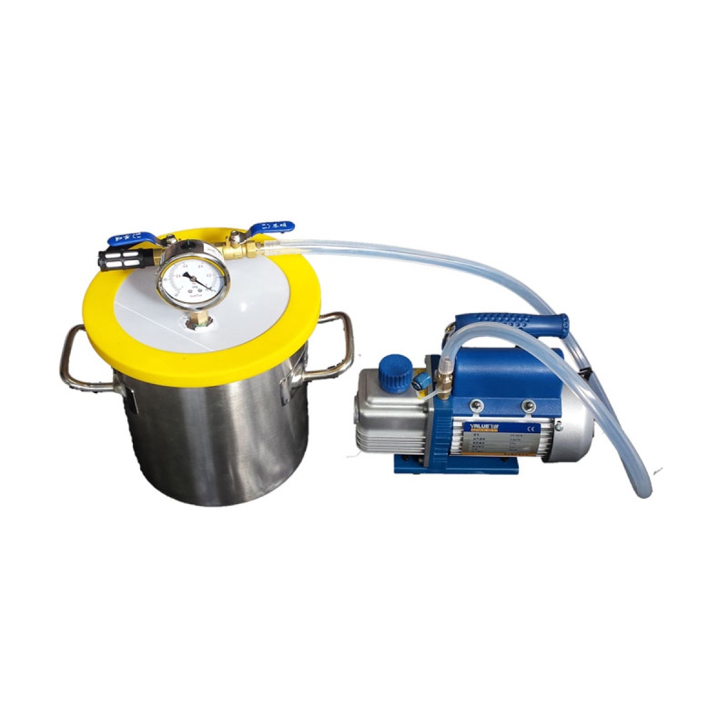 Vakuumkammer mit Vakuumpumpe 2.5CFM