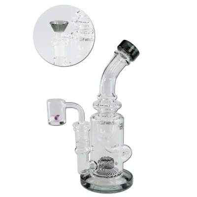 Blaze Glass Recyclebong für Kräuter/Öl mit Carb Cap 21cm