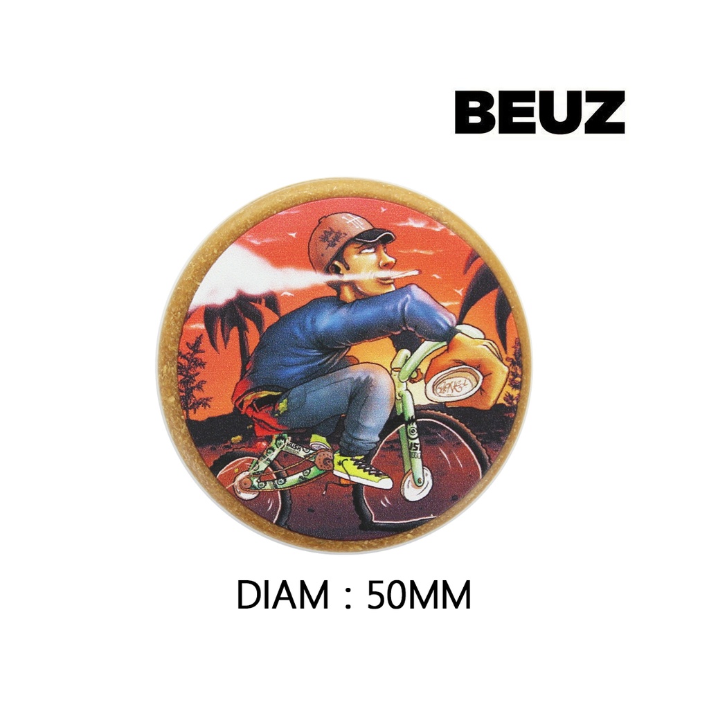 Kush Bong Bike Hemp Grinder 3 Part 50mm Brown