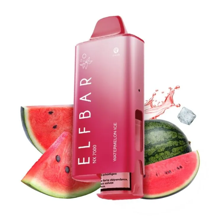 [4646816819681] Elf Bar - NX 7000 - 20mg/ml - Kit (Single, Watermelon Ice)