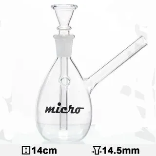 [614968189156812] Glasbong "Micro" 14cm Rund