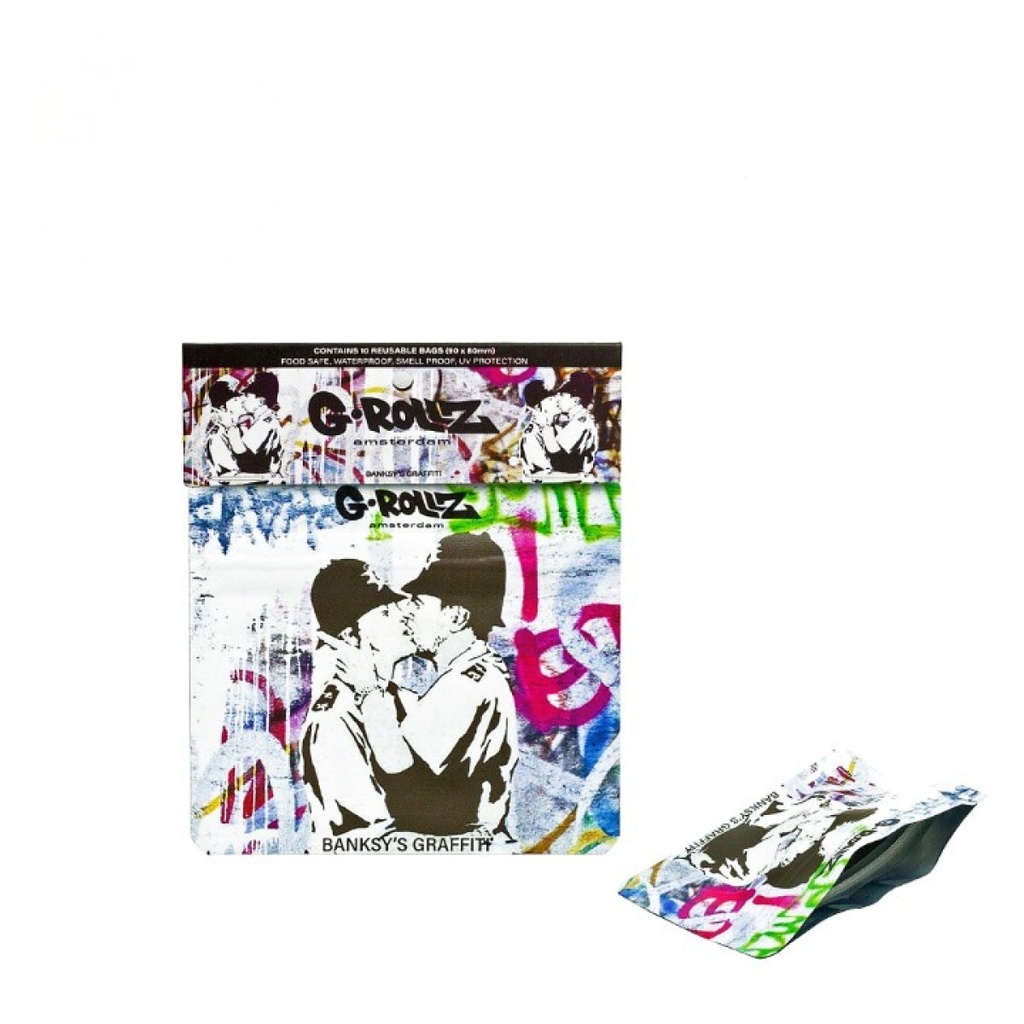 G-Rollz Banksy's Cop on Cop Smellproof Bags 90 x 80mm 10pcs