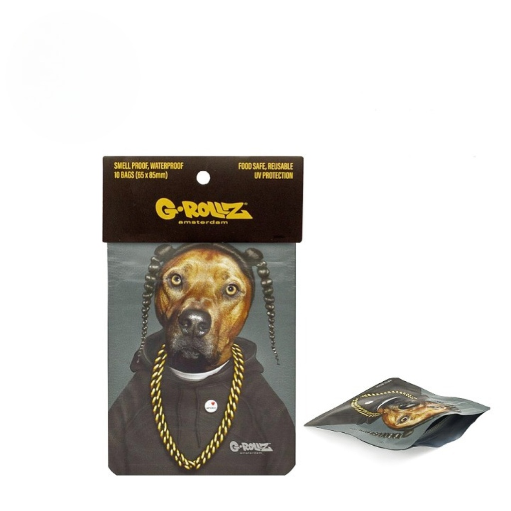 G-Rollz Pets Rock Rap Smellproof Bags 65 x 85mm 10pcs