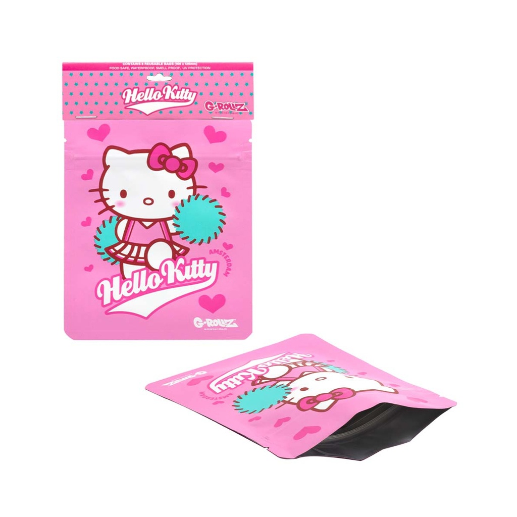 G-Rollz Hello Kitty 'Cheerleader' Smellproof Bags 100 x 125mm 8pcs