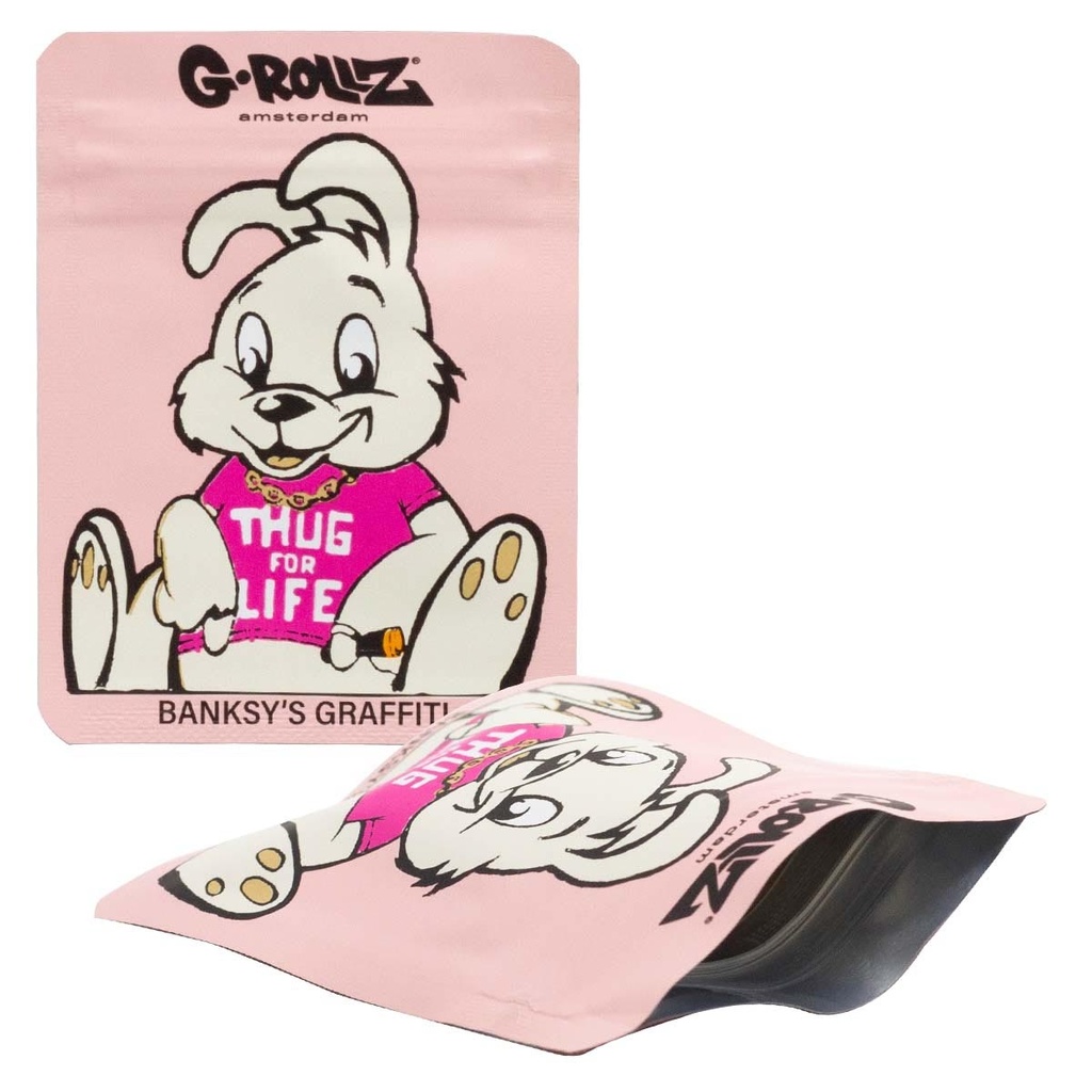 G-Rollz Banksy's Thug for Life Smellproof Bags 65 x 85mm 50pcs