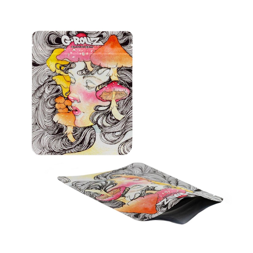 G-Rollz Mushroom Lady Smellproof Bags 100 x 125mm 50pcs