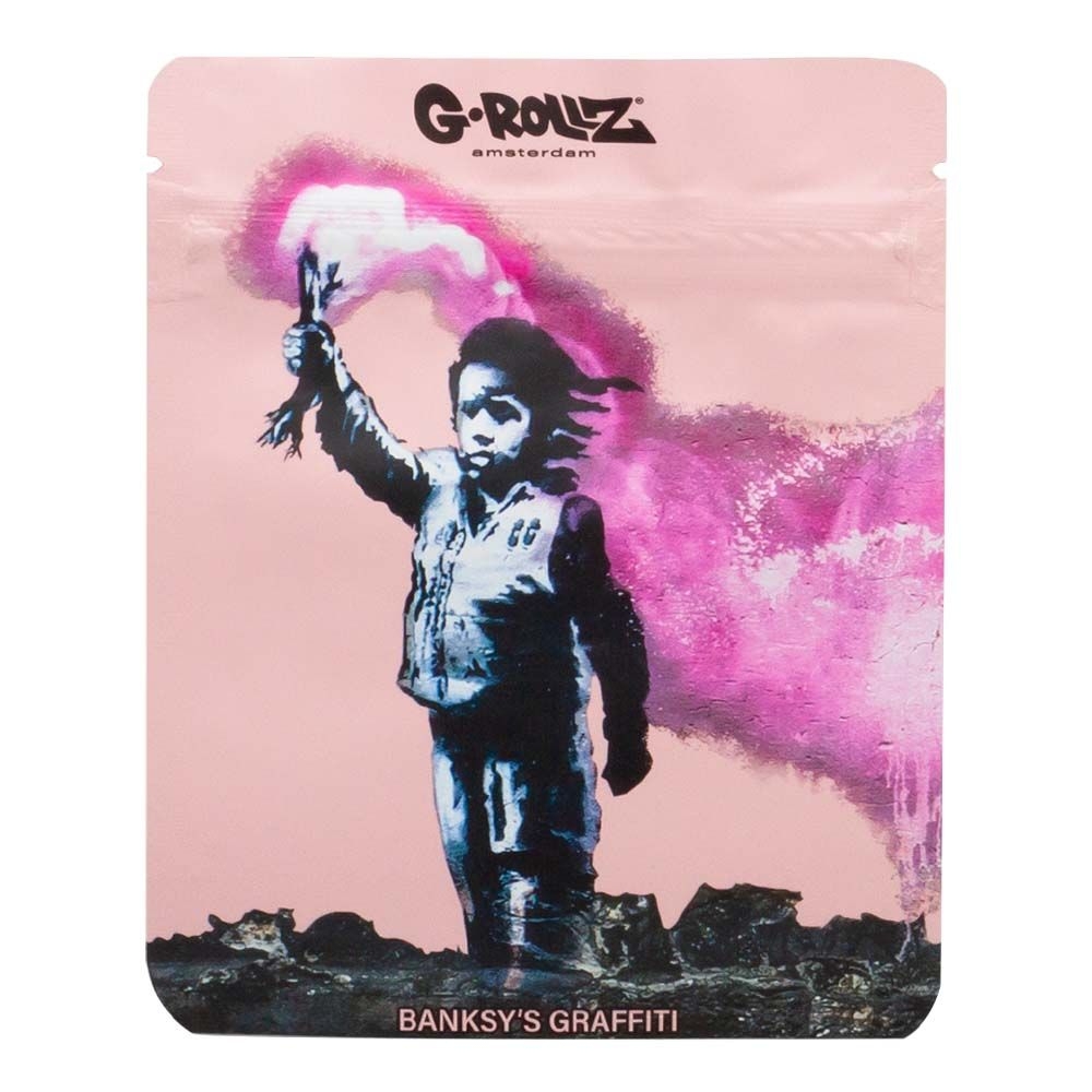 G-Rollz Banksy's Torch Boy Smellproof Bags 100 x 125mm 8pcs