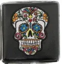 Zigarettenetui Skull Blau/Weiss 20er