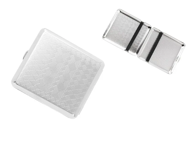Zigarettenetui chrom gemustert 18er