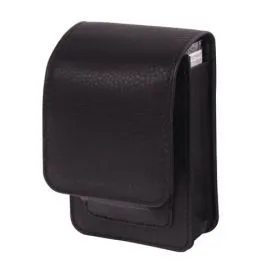 [703113] Zigarettenbox mit Zippofach, Leder schwarz