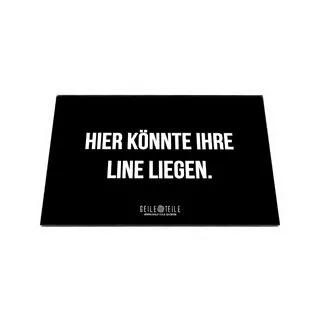 [000300062] Geile Teile - Acrylplatte - Hier Könnte (22 x 14cm)