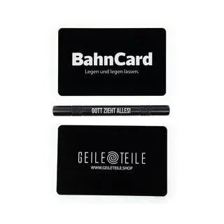 [701461] Geile Teile - Ziehrohr Aluminium - Gott zieht alles! - 95mm