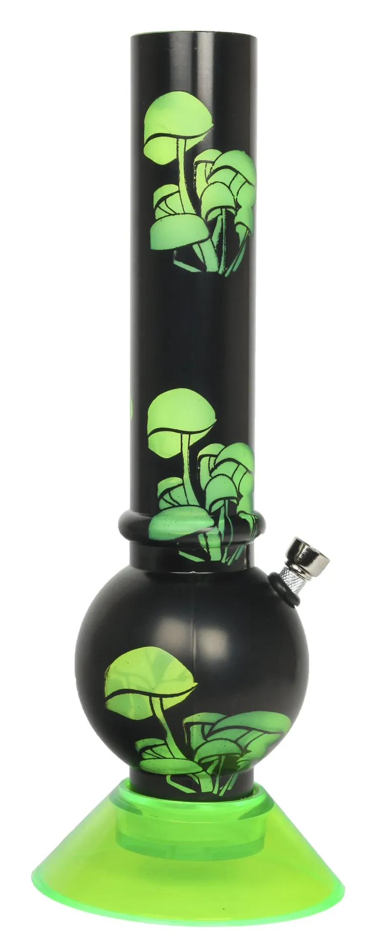 [000100086] Acryl Bong Green Mushroom 33cm