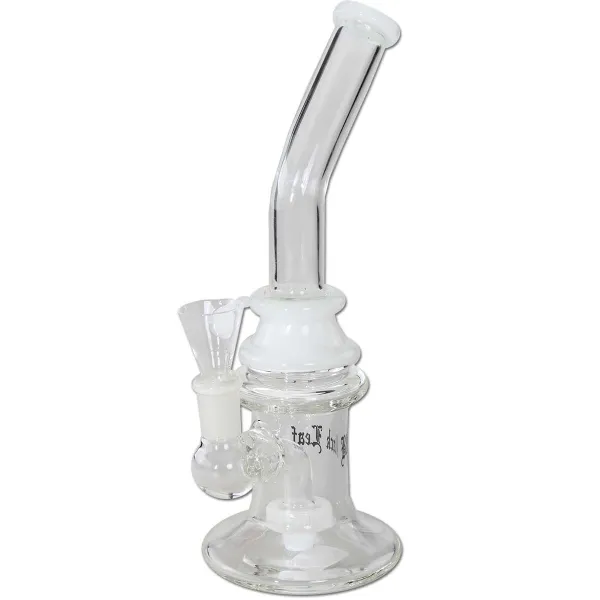 [701454] Black Leaf Perkolator Bubbler 23cm White