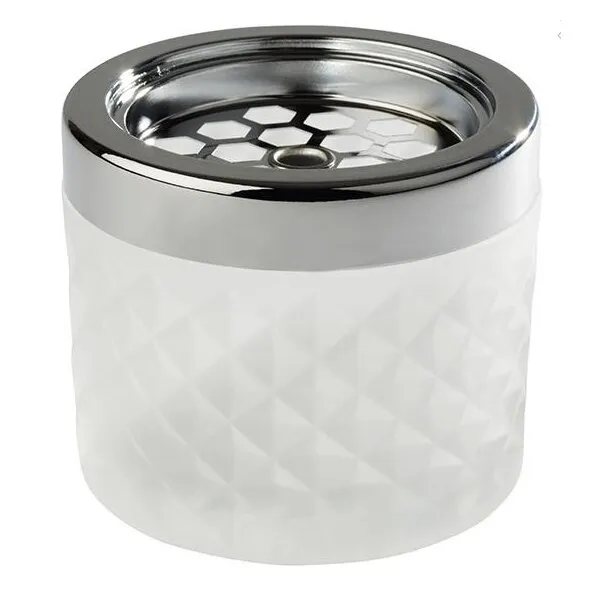 [000100208] Windaschenbecher Salon - silber weiss